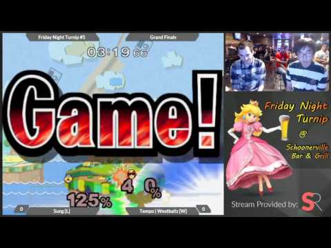 Friday Night Turnip #5 - Sung (Sheik) vs. Tempo | Westballz (Falcon) - Grand Finals