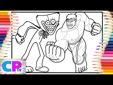 Huggy Wuggy Fights Hulk Coloring Pages/Jim Yosef & Anna Yvette - Linked [NCS Release]