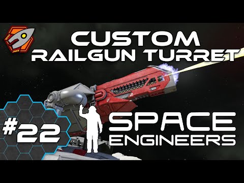 Custom Railgun Turret - Space Engineers #7.22