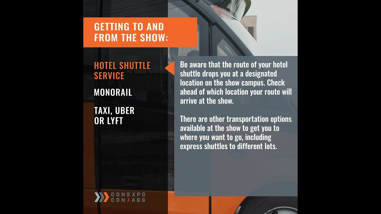 CONEXPO-CON/AGG 2023 - Transportation Options