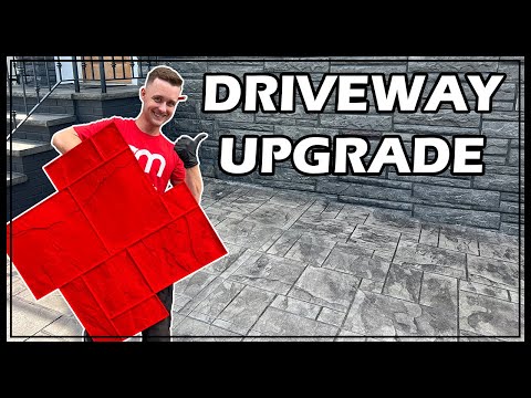 How to Stamp a Concrete Driveway DIY