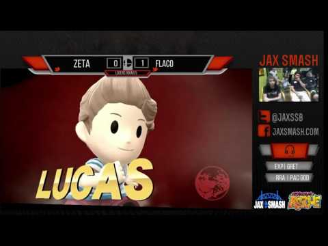 Jax Smash Weekly 4/28/16 - Zeta(Falcon,ZSS) Vs. Flaco(Lucas) LR5