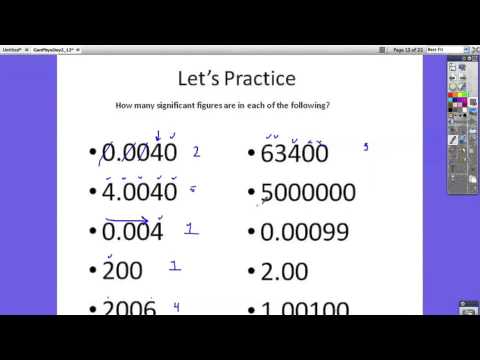 Significant Digits Counting and Rounding