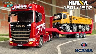 Download lagu Huina 1501 Scania 770 V8 Truck and 1502 RC Trailer | Unboxing & First Drive @CarsTrucks4Fun mp3
