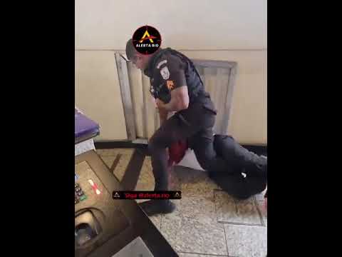 Vídeo: PM é afastado após agredir porteiro do Clube Militar da Lagoa