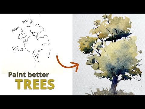 This tip will CHANGE how you paint TREES in Watercolour