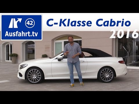 2016 Mercedes-Benz C300 Cabriolet (A205)  Fahrbericht der Probefahrt, Test, Review Ausfahrt.tv