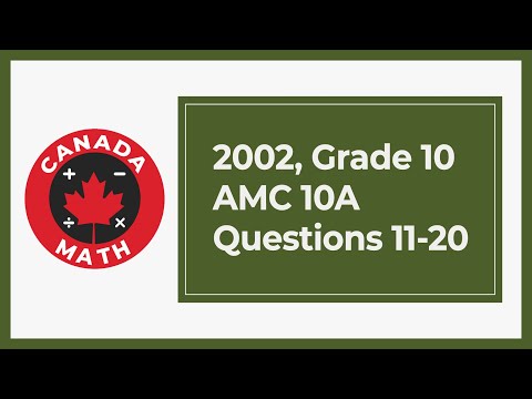 2002, Grade 10, AMC 10A | Questions 11-20