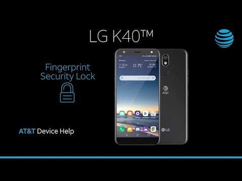 How to Use Fingerprint Security Lock On Your LG K40 | AT&T Wireless