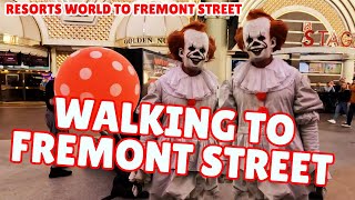 Walking Tour to Fremont Street Downtown Las Vegas