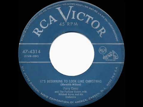 1951 HITS ARCHIVE: It’s Beginning To Look A Lot Like Christmas - Perry Como & Fontane Sisters