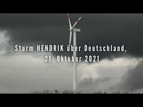 Sturm HENDRIK über Deutschland, 21. Oktober 2021