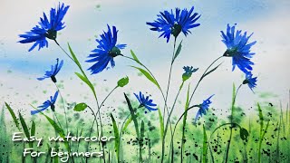 You Won’t Believe How Easy This Flower Painting Is /watercolor tutorial for beginners 