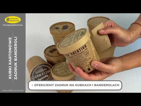 KUBKI PAPIEROWE - ZADRUK BANDEROLI – Coffee Service | Packaging&Machines - zdjęcie
