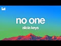 Alicia Keys No One Lyrics