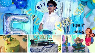 INDIAN BOY 5th BIRTHDAY PARTY IDEAS |EASY & ELEGANT BIRTHDAY CELEBRATION ON BUDGET| TeluguvlogsUSA