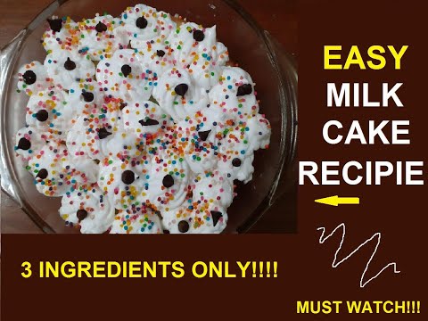 TRENDING MILK CAKE EASY RECIPIE || SIMRAH ARTS & VLOGS