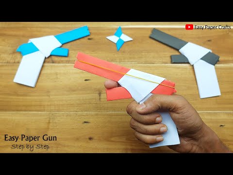 How to Make Paper Toy Gun That Go Very Fast | DIY New Model Rubber Band Gun | Easy Paper Toy Ideas