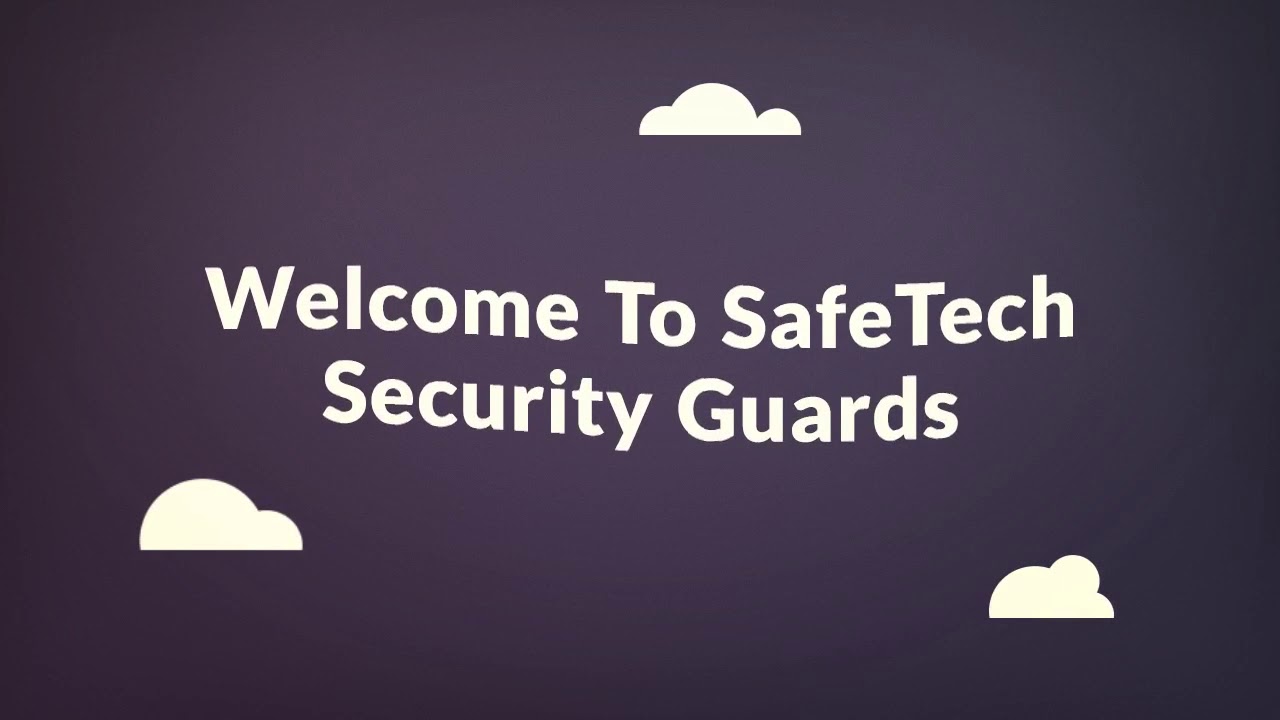 Promotional video thumbnail 1 for SafeTech Security Guards