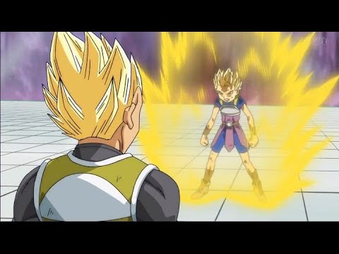 Dragon Ball Super : Vegeta teaches Cabba how to transform into Super Saiyan