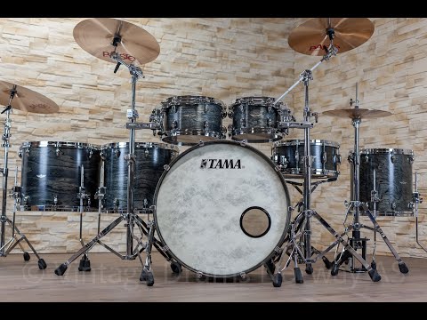 Tama STAR Walnut 10,12,14,16,18,24 + SD - Satin Charcoal Japanese Sen image 26