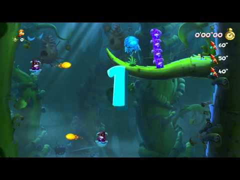 Rayman Legends Playthrough Part 52: Toad Road - Ray And The Beanstalk [Invaded - 100%]