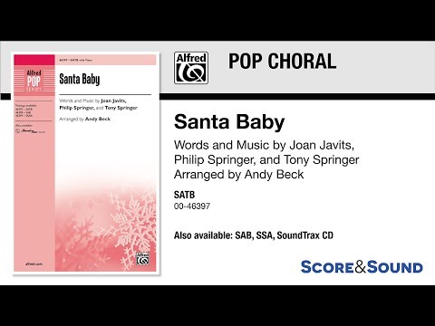Santa Baby, arr. Andy Beck – Score & Sound