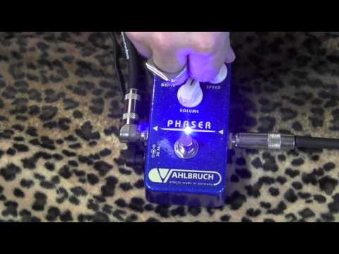 Vahlbruch PHASER guitar pedal demo with MJT Strat & Dr Z Antidote