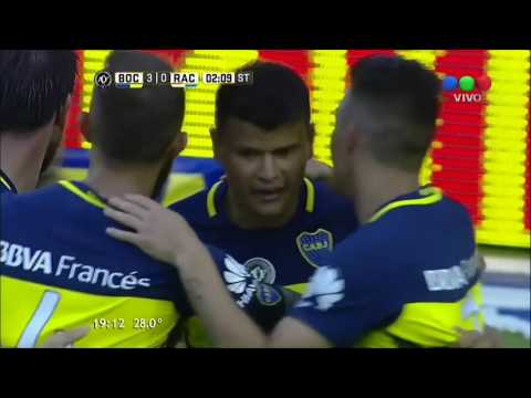 Gol de Bou (3-0) / Boca Juniors 4-2 Racing - Fecha 12 Torneo Argentino 2016/17