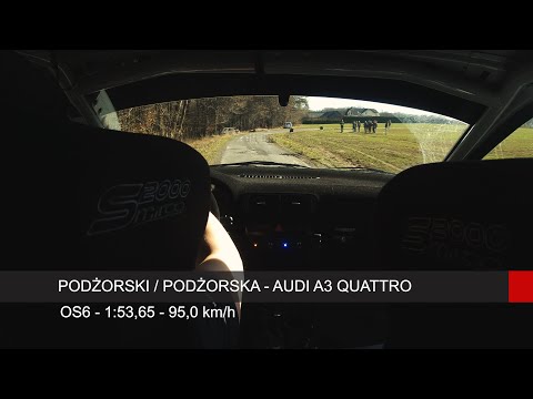 Onboard OS 6 | PODŻORSKI / PODŻORSKA - Audi A3 QUATTRO | Rally Park Cup 2022  - 2 Runda | Hażlach