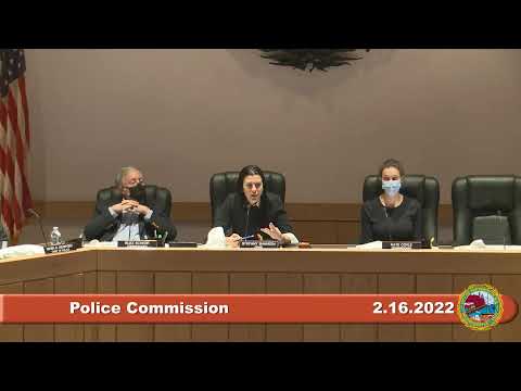 2.16.2022 Police Commission