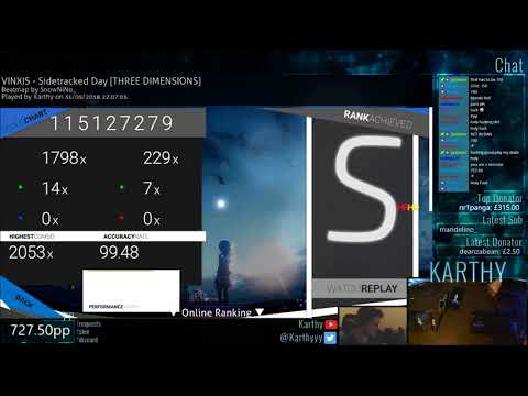 [Livestream] Karthy | 760pp 99.48% 2xsb | VINXIS - Sidetracked Day [THREE DIMENSIONS] +HDHR