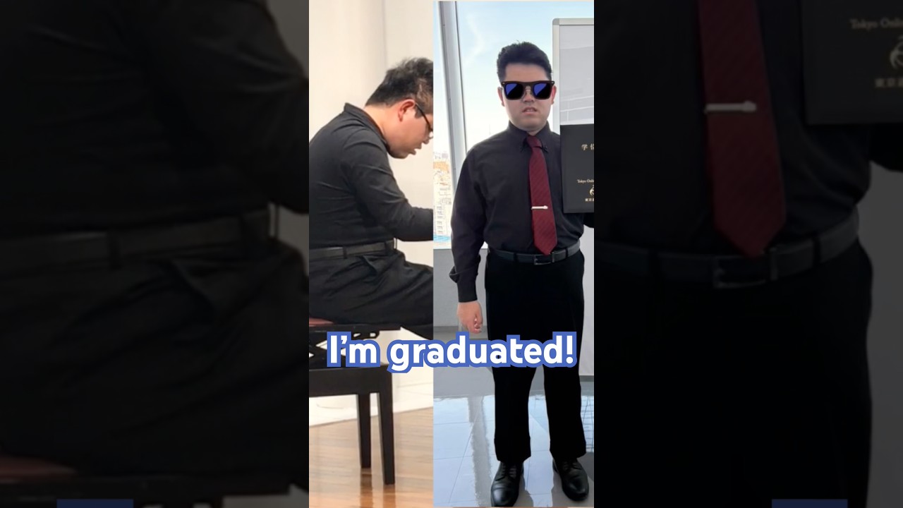 I graduated from university🎓