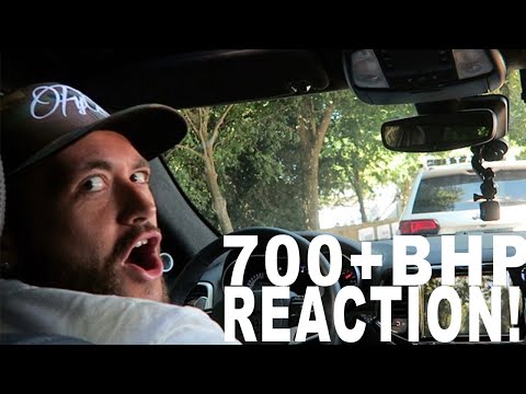 HIS FIRST LAUNCH IN A 700+BHP CAR!! *FUNNY REACTION*