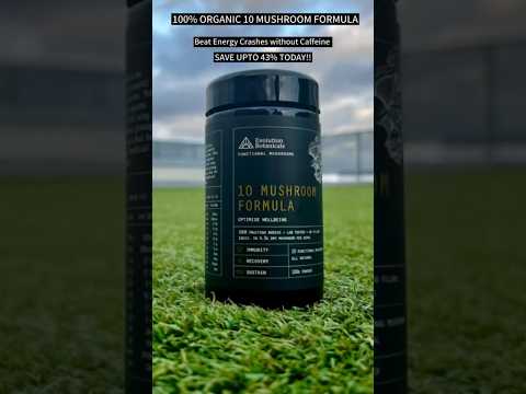 Beat Energy Crashes and Brain Fog Naturally with Organic Mushrooms—Save 43% Today! #herbalsupplement