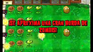 preview picture of video 'Plantas vs Zombies-EN español capitulo #3-parte 1- !!!!!zombies!!!'