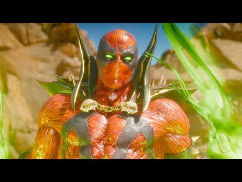 Mortal Kombat 11 Aftermath - Deadpool Spawn Performs All Intro Dialogues Vs All MK11 Characters