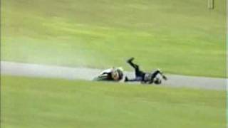 VIDEO DROLE - Une chute de moto à grande vitesse 3.mpeg