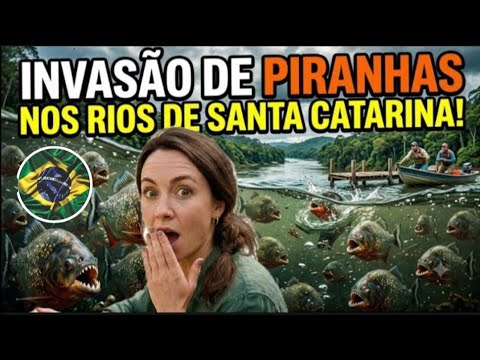 Não entre na água! Piranhas estão invadindo os rios de Santa Catarina.