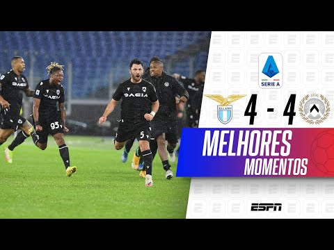 JOGAÇO ABSURDO, BRASILEIRO EXPULSO E GOL DE IMMOBILE | Lazio 4 x 4 Udinese | Campeonato Italiano