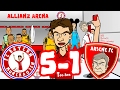 😂BAYERN MAMBO No 5-1! Ep2😂 BAYERN MUNICH vs ARSENAL! (Champions League 2017 Goals Highlights)