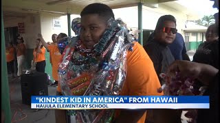 Sixth grader in Hau’ula wins national award for spreading kindness