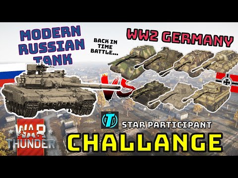 WW2 GERMANY VS MODERN RUSSIAN TANK (T-90) - How Well Can It Do Going Back In Time? - WAR THUNDER