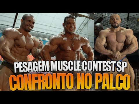FELIPE MORAES MAIS SINISTRO DO QUE NUNCA ! CONFRONTO NA PESAGEM COBERTURA MUSCLE CONTEST SP