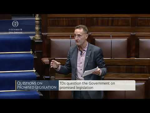 Deputy Peter Fitzpatrick - Questions on Promised Legislation - 04.10.2018