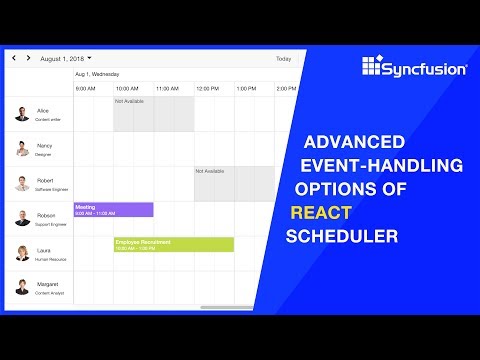 Advanced Event Handling Options of React Scheduler