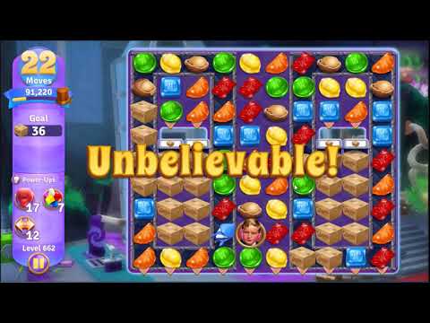 Wonka's World of Candy Level 662 - NO BOOSTERS + FULL STORY 🍫 | SKILLGAMING ✔️