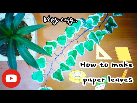 How to make paper leaves | very easy | @Amazing stuff - let's fix it