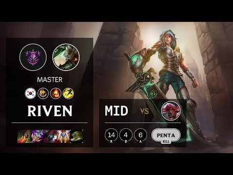 Riven Mid vs Katarina - KR Master Patch 10.4