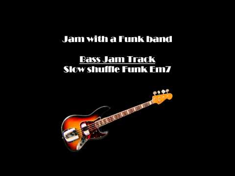 Backing Track-BASS - Old school slow Funk shuffle in E
